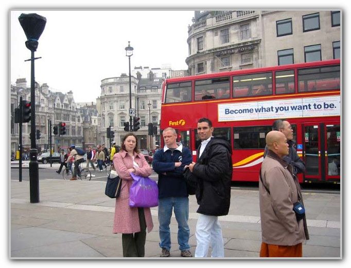 CJ Cousin Carla & Stan Trafalgar Square UK